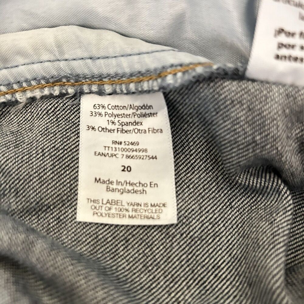 NWT TIME AND TRU Women’s Wide Leg Button Fly High Rise Pockets Elastic Waist 20 - Picture 13 of 15